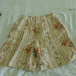 RL button fly floral shorts